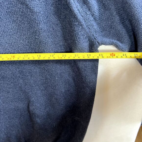 IZOD Mens Sweater XXL Heather Blue/Gray, Buttons, Ski, Heavy, Warm, Preppy, Golf - Picture 9 of 9